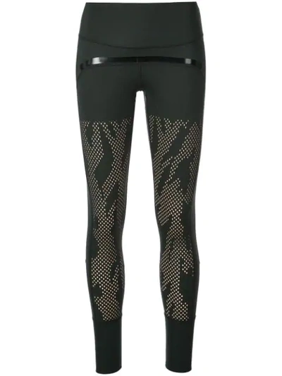 Adidas By Stella Mccartney Training Believe This Perforated Climalite  Leggings In Black