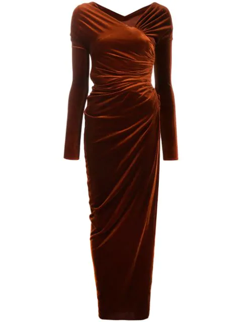 alexandre vauthier velvet dress