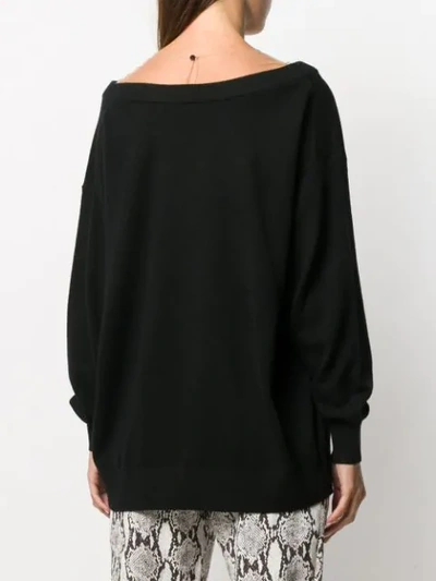 Shop Alexander Wang Pullover Mit V-ausschnitt In Black