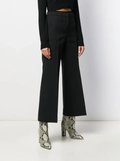 Shop Givenchy Cropped Tailored Trousers In Black