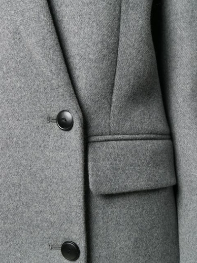 Shop Joseph Elkins Double-breasted Coat In Grey