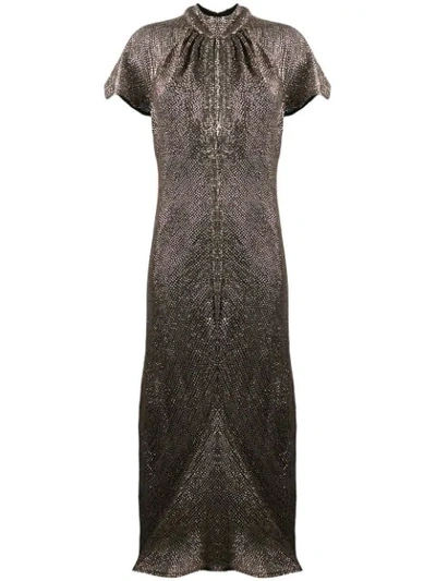 Shop Maria Lucia Hohan Julissa Sequinned Dress In Silver