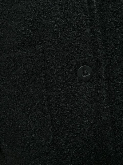 Shop Pinko Single-breasted Coat In Black