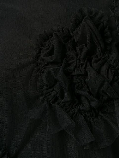 Shop Simone Rocha Tulle Embellished T-shirt In Black