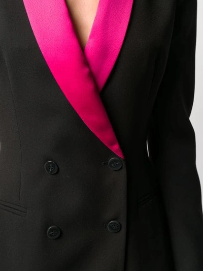 Shop Pinko Colour Block Blazer Dress In Black
