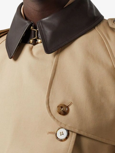 Shop Burberry Deconstructed Panelled Trench Coat In Neutrals