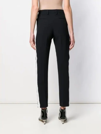 Shop N°21 Block Print Tailored Trousers In Black