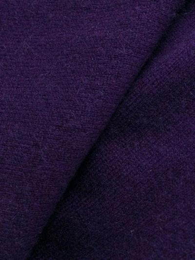 Shop Allude Open Front Cardi-coat In Purple