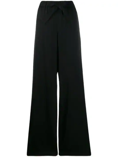 Shop Boutique Moschino Wide-leg Trousers In Black