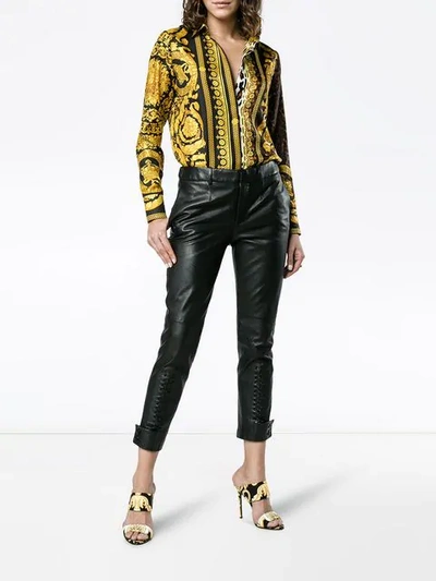 Shop Versace Barocco Fw 91 Silk Shirt In A7008 Multi