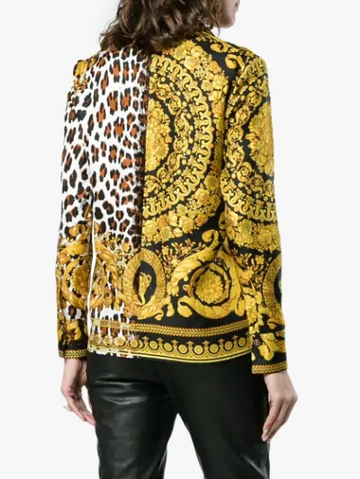 Shop Versace Barocco Fw 91 Silk Shirt In A7008 Multi