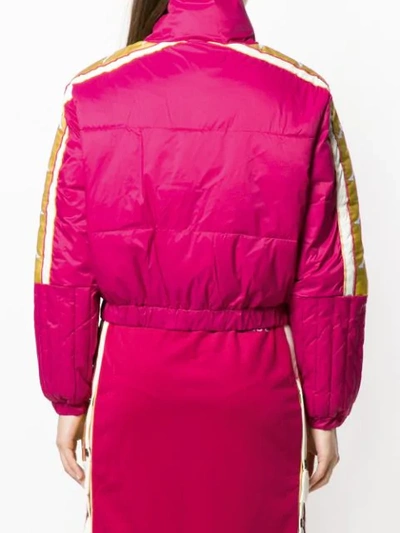 Shop Kappa Logo Band Puffer Jacket - Pink
