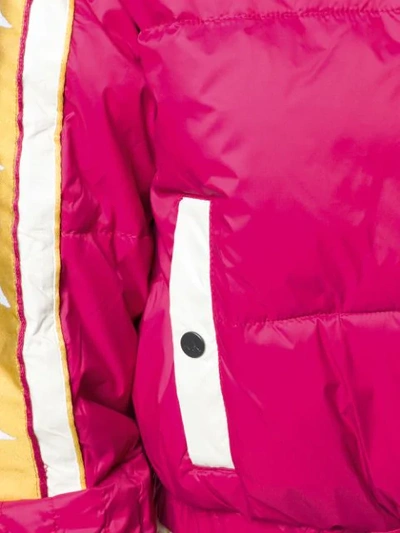 Shop Kappa Logo Band Puffer Jacket - Pink