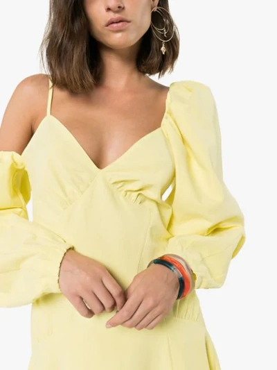 Shop Rosie Assoulin Ups And Downs Asymmetric Gown In Yellow