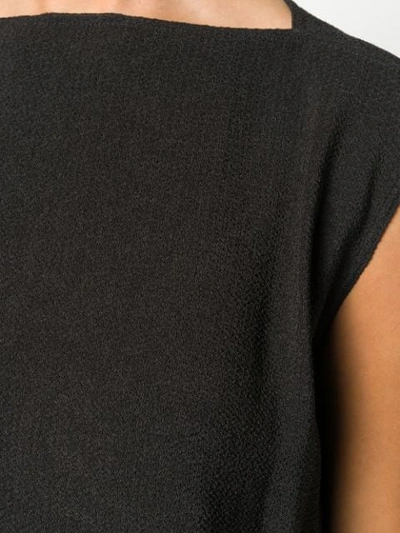 Shop Rick Owens Draped Back Tank Top In Black