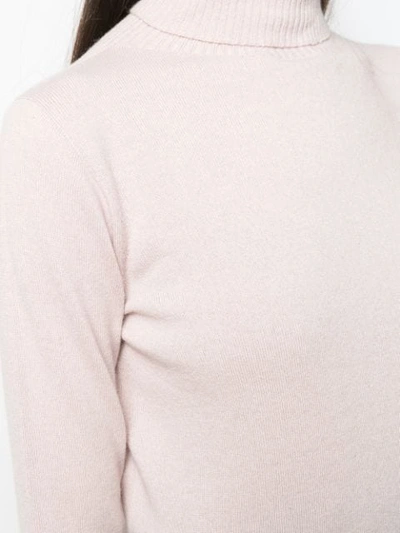 D.EXTERIOR 高领密织毛衣 - 粉色