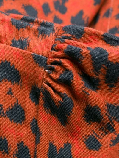 Miaou Leopard Print Gigi Dress In Red