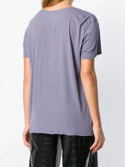 Shop Ben Taverniti Unravel Project Unravel Project Scoop Neck T-shirt - Purple