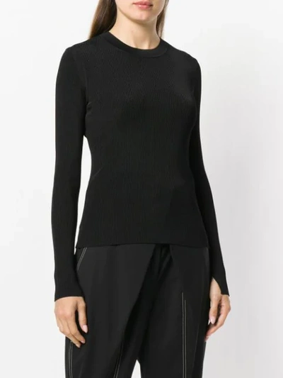 Shop Rag & Bone Rib Knit Fitted Sweater - Black