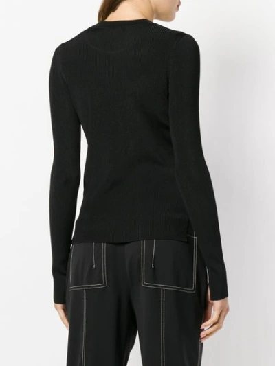 Shop Rag & Bone Rib Knit Fitted Sweater - Black