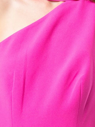 Shop Alex Perry Hollis One Shoulder Gown In Pink