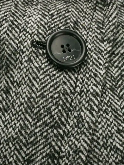 Shop N°21 Textured Blazer Jacket In Black