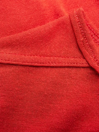 Shop Rick Owens Silk Blend T-shirt In 133 Cardinal Red