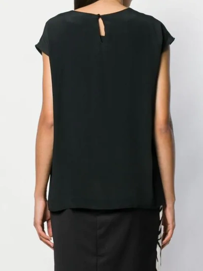 Shop Cavalli Class Logo Embroidered T-shirt In Black