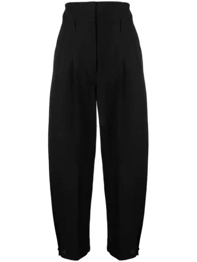 GIVENCHY HIGH-WAISTED CROPPED TROUSERS - 黑色