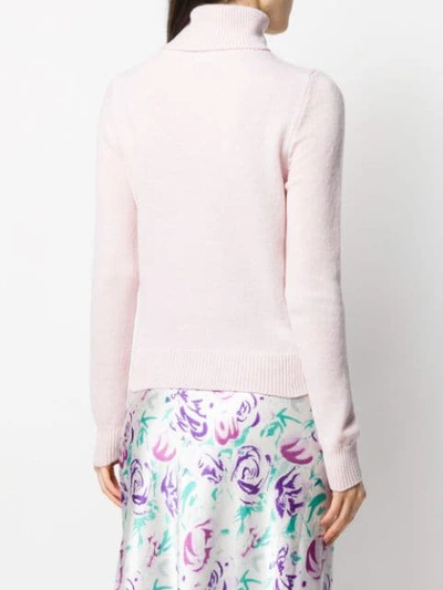 Shop Chiara Ferragni Flirting Turtleneck Jumper In Pink