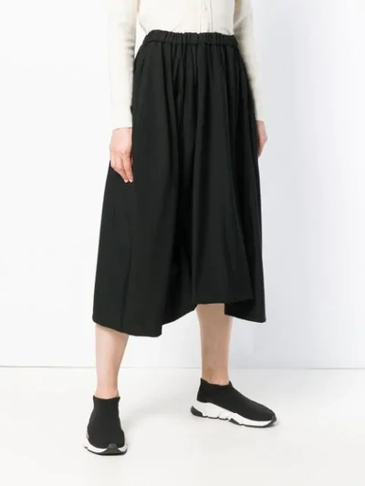 Shop Comme Des Garçons Comme Des Garçons Deconstructed Skirt In Black