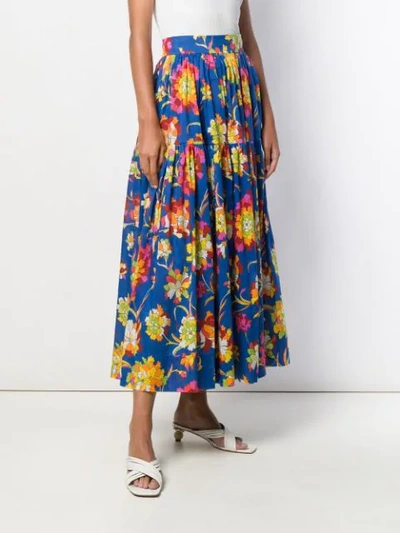 Shop La Doublej Oscar Skirt In Blue