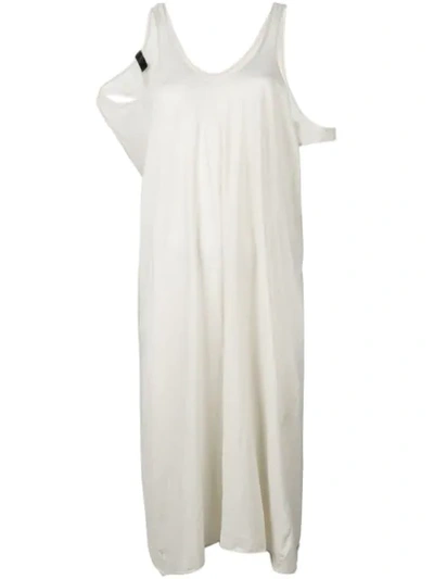 Shop Serien Umerica Serien°umerica Cold Shoulder Jersey Dress - White