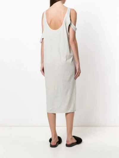 Shop Serien Umerica Serien°umerica Cold Shoulder Jersey Dress - White