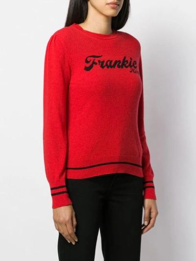 Shop Frankie Morello Logo Embroidered Sweatshirt In Red