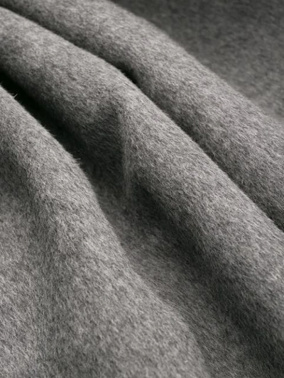 SALVATORE FERRAGAMO SHORT-SLEEVED CAPE COAT - 灰色