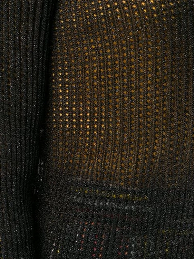 Shop M Missoni Chunky Knit Cardi-coat In Black