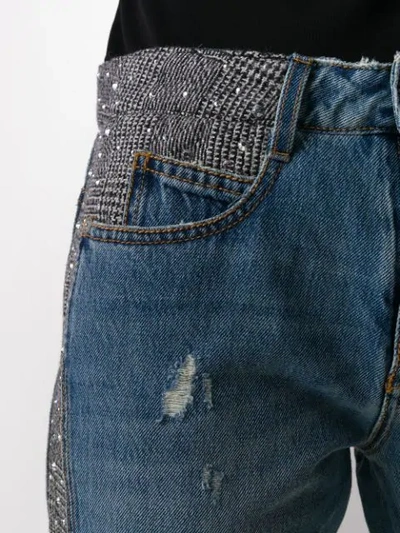 Shop Ermanno Scervino Distressed Boyfriend Jeans In Blue