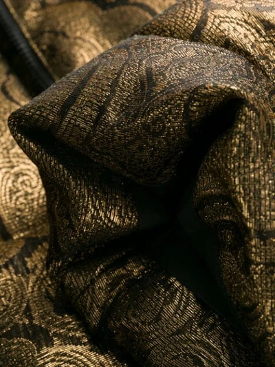 Shop Etro Paisley Padded Hooded Jacket In Gold