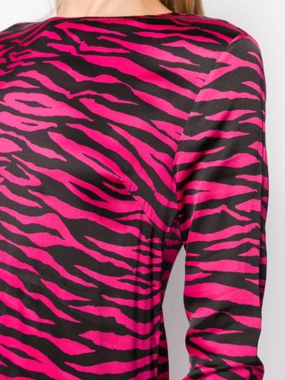 Shop Andamane Zebra Print Dress In Pink