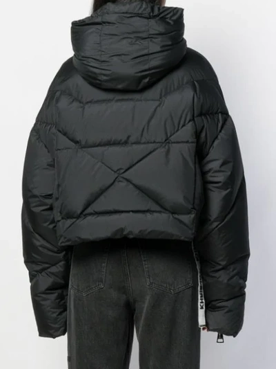 KHRISJOY QUILTED PUFFER JACKET - 黑色