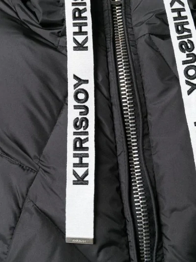 Shop Khrisjoy Quilted Puffer Jacket In Black