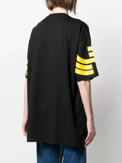 Shop Aalto Printed Cotton T-shirt In Black