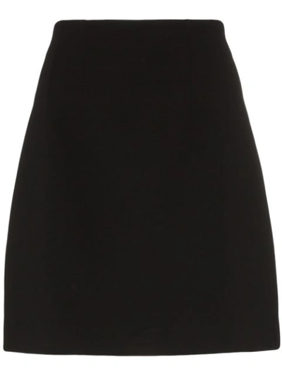 Shop Gucci High Rise Mini Skirt In Black
