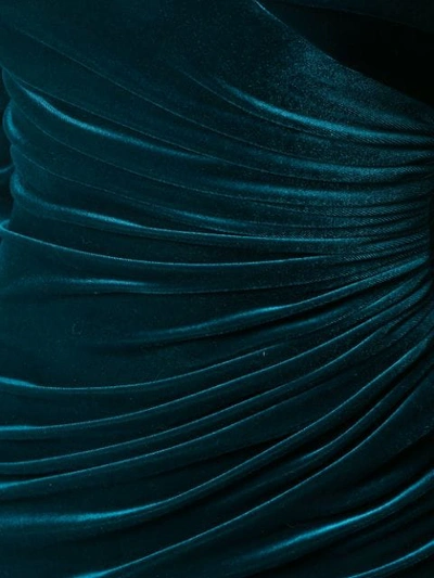 ALEXANDRE VAUTHIER GATHERED SHORT DRESS - 蓝色
