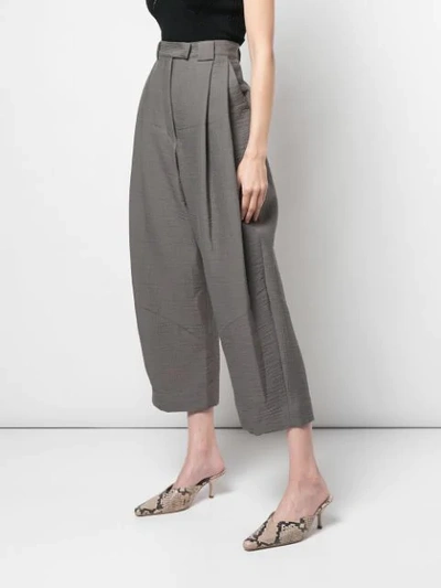 Shop Rachel Comey High-rise Cropped Trousers In Grey