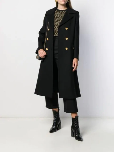 Shop Gucci Wool Coat In Black