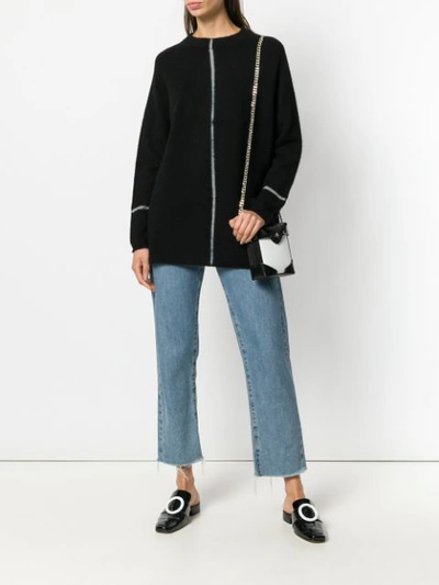 Shop Suzusan Longline Sweater - Black