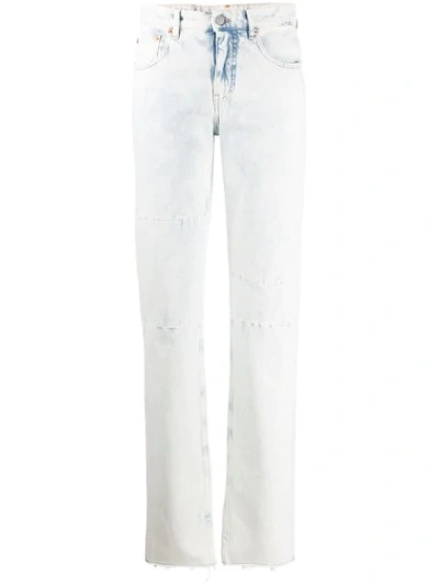 Shop Mm6 Maison Margiela Acid Wash Straight-leg Jeans In 974 Super Bleached