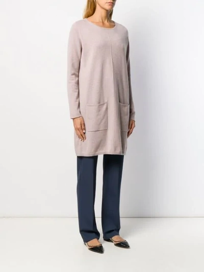 ALLUDE CASHMERE JUMPER DRESS - 粉色